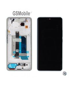 Original Light Blue Display Assembly with Frame for Xiaomi Redmi Note 14 Pro Plus 5G