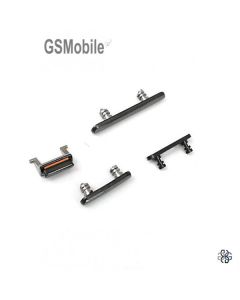Conjunto de botones laterales iPhone X Negro  