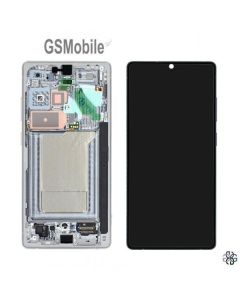 Original Complete Screen with Frame for Samsung S25 Ultra Galaxy S938b Silver