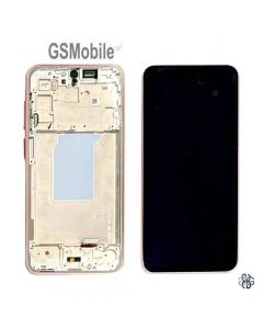 Original Complete Screen with Frame for Samsung A26 5G Galaxy A266b Pink