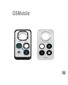 Cristal cámara + Marco para Xiaomi Redmi Note 12 Pro 4G Blanco