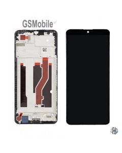 Pantalla con marco para ZTE Blade V40 Vita Original Negro