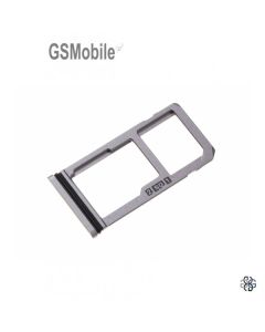 Bandeja SIM & MIcroSD para Nokia 8 DUAL Original Plateado