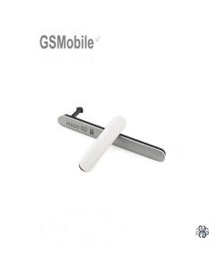 Set tapas laterales USB & MicroSD Sony Xperia Z3 Plata